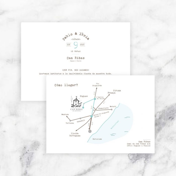 mapa boda