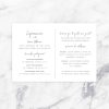 tarjetón informativo a juego con invitación de boda