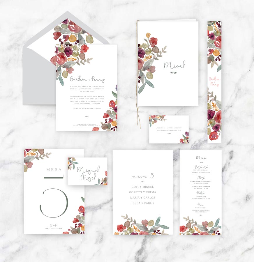 papelería completa boda