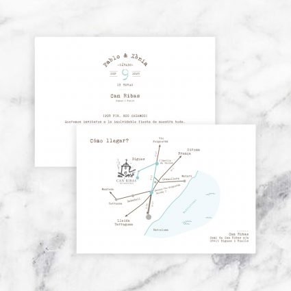 mapa boda