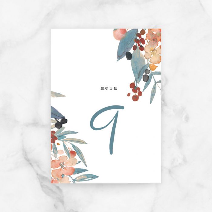numeros mesa bodas