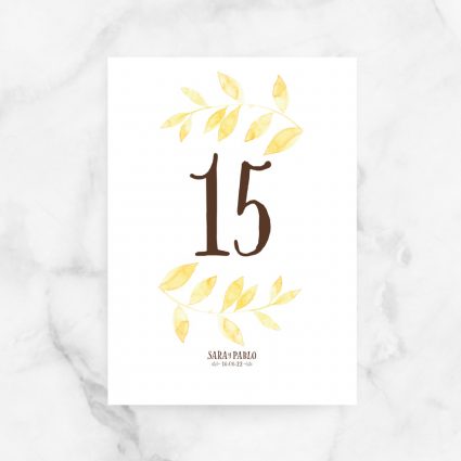 numeros mesa bodas
