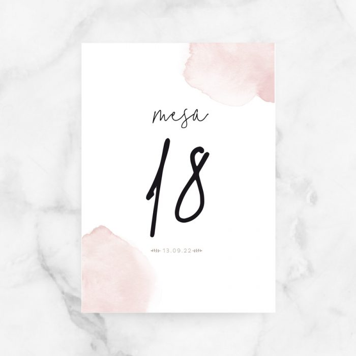 numeros mesa bodas