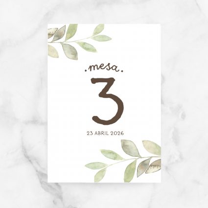 numeros mesa bodas