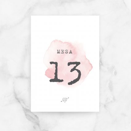 numeros mesa boda