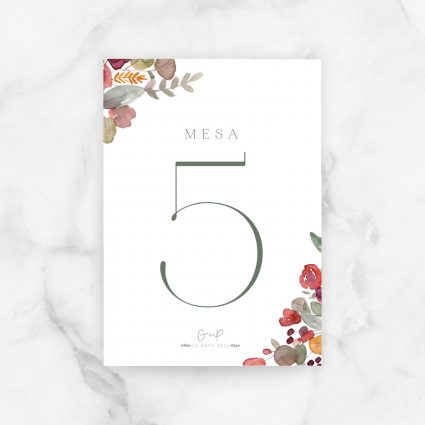 numeros mesa boda