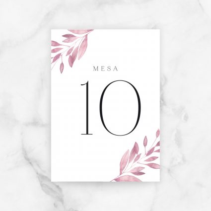 numeros mesa boda