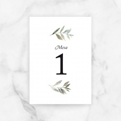 numeros mesa boda