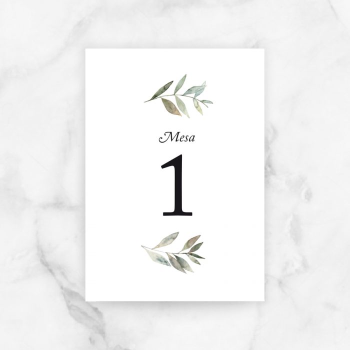 numeros mesa boda
