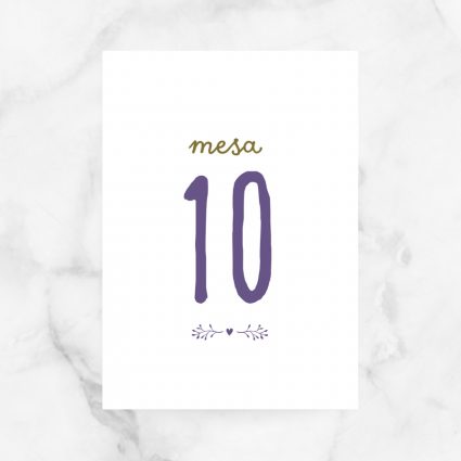 numeros mesa boda