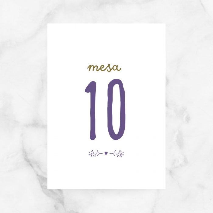 numeros mesa boda