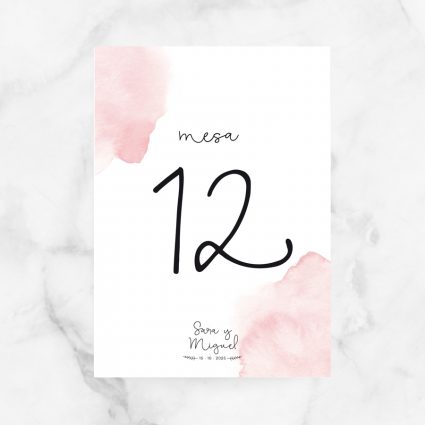 numeros mesa boda