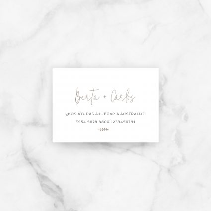 tarjeta lista boda