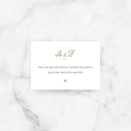 tarjeta lista boda