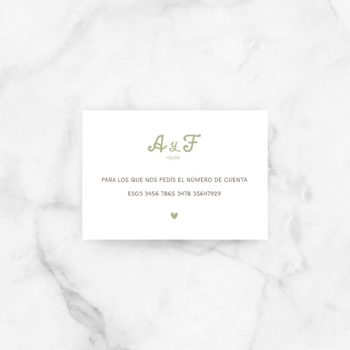 tarjeta lista boda