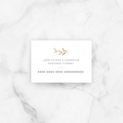 tarjeta lista boda