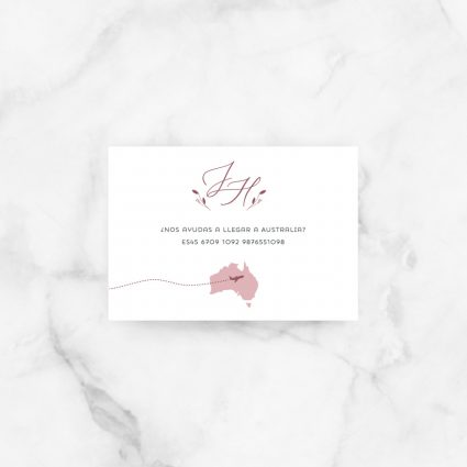 tarjeta lista boda