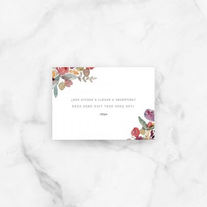 tarjeta lista boda