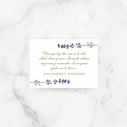 tarjeta lista boda