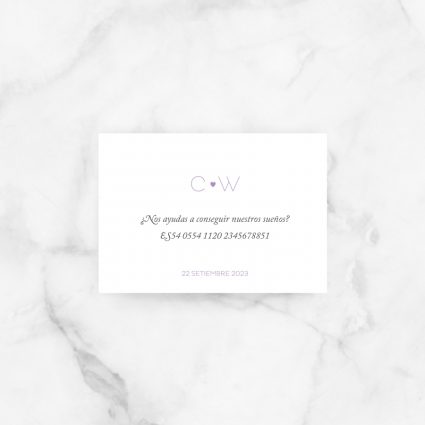 tarjeta lista boda