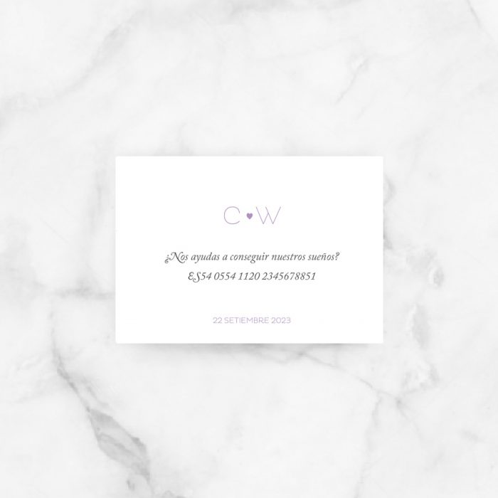 tarjeta lista boda