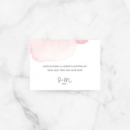 tarjeta lista boda