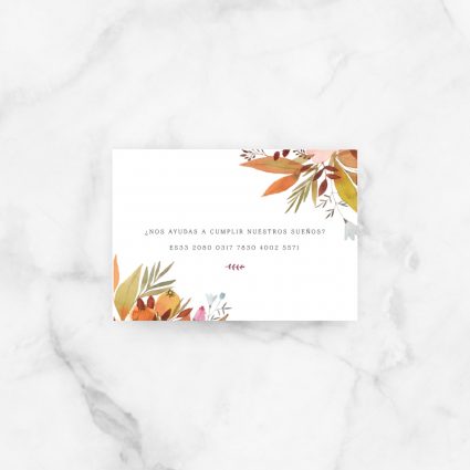 tarjeta lista boda