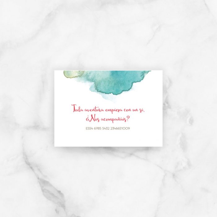 tarjeta lista boda