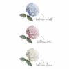 invitación de boda hortensia