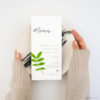 Invitación de boda minimalista lettering
