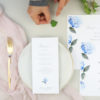 invitación de boda hortensia