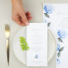 invitación de boda hortensia