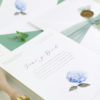 invitación de boda hortensia