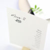 Invitación de boda minimalista lettering