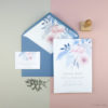 Invitaciones de boda flores acuarelas
