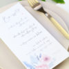 Invitaciones de boda flores acuarelas